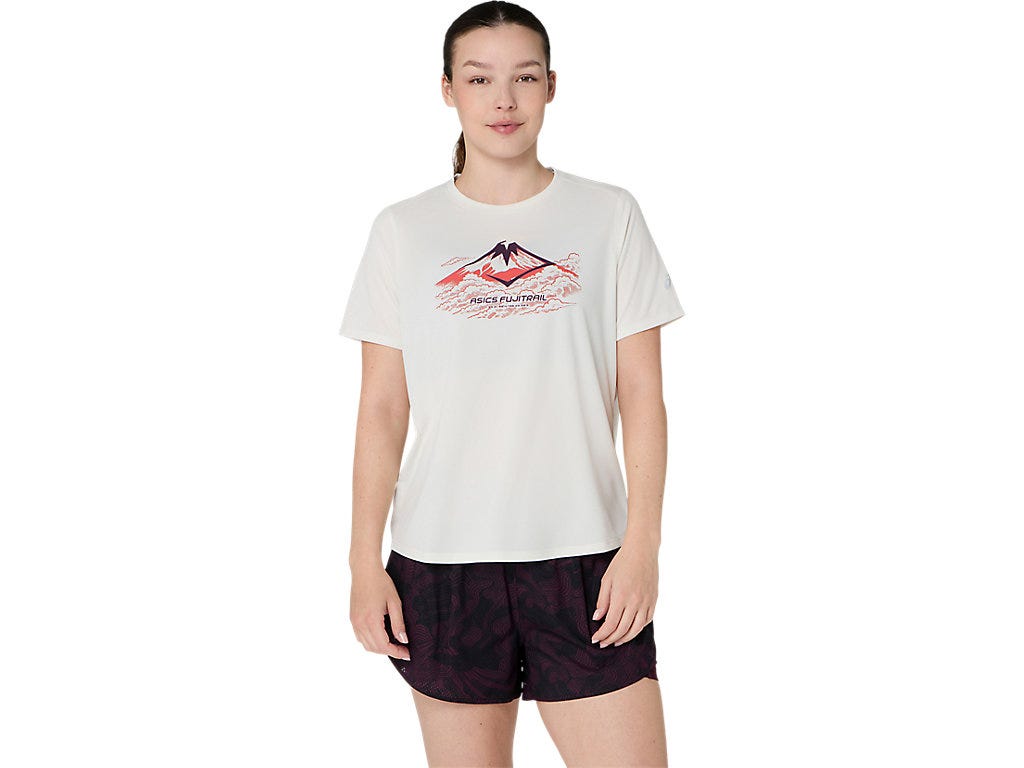 FUJITRAIL LOGO SS TOP - Cream