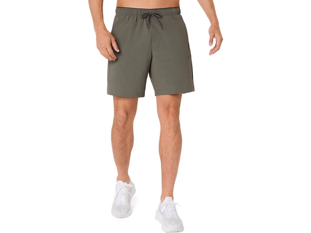 COMFORT CORE STRETCH WOVEN 7IN SHORT - Truffle Grey