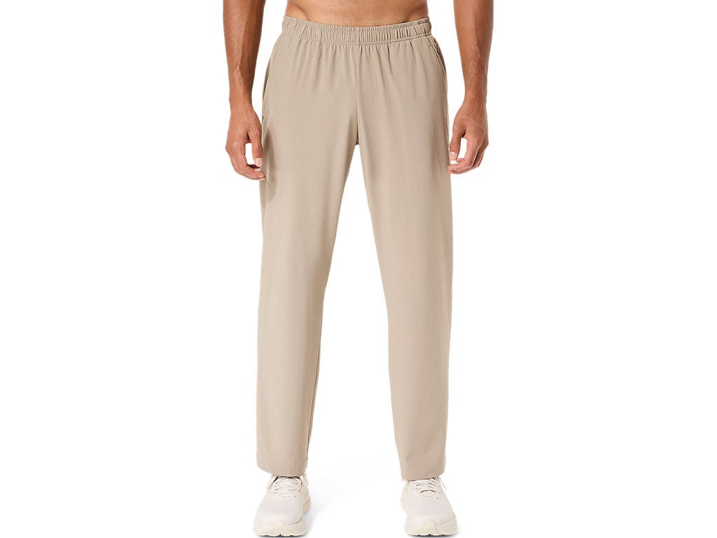 STRETCH WOVEN PANT - Greige