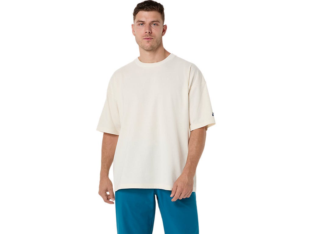 HERITAGE HEAVY COTTON RUN CITY TEE - Cream/London